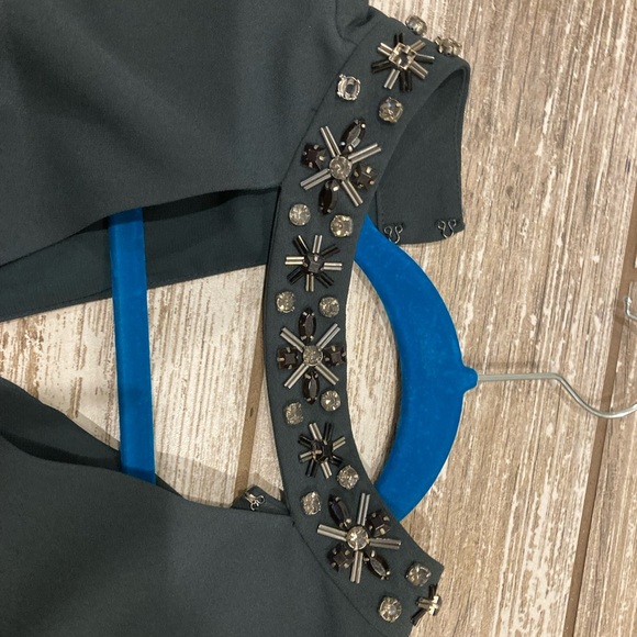 NWT Ann Taylor Blouse with jeweled collar - Picture 9 of 12